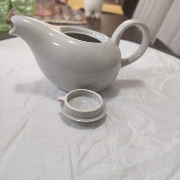 Vintage Russel Wright Teapot Slate Grey Mid-Century Modern Design glazed ceramic - Picture 4 of 9